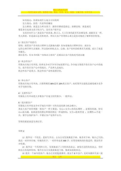 大客户拜访和管理技巧.docx