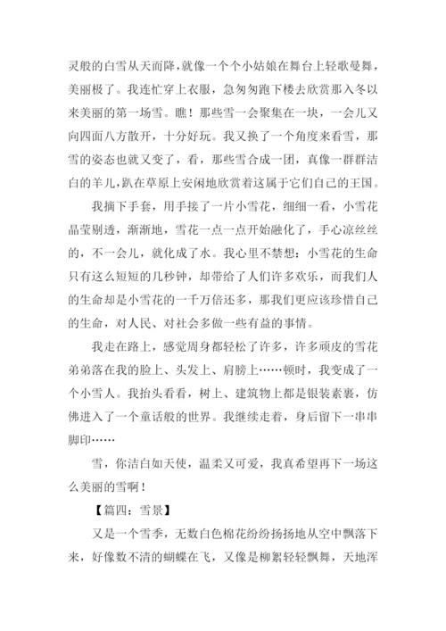 关于雪的作文500字.docx