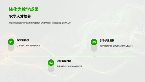 农学教学与科技融合PPT模板