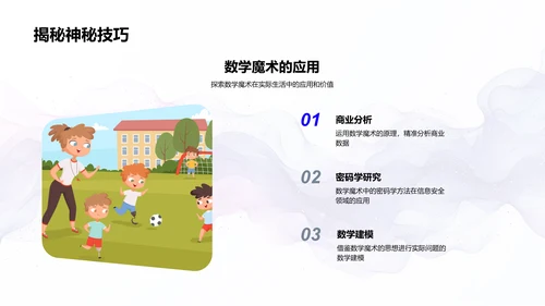数学魔术的奥秘PPT模板