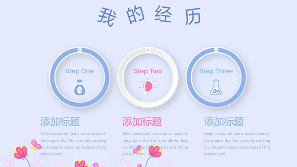 卡通可爱儿童班干部竞选个人简历自我介绍动态PPT模板