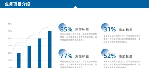蓝色商务简约商业计划书项目招商PPT模板