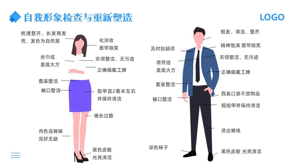 蓝色简约行政窗口服务礼仪PPT模板宣传PPT动态PPT窗口服务礼仪培训