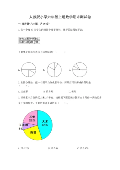 人教版小学六年级上册数学期末测试卷精品【必刷】.docx