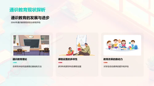 通识教育发展探索PPT模板