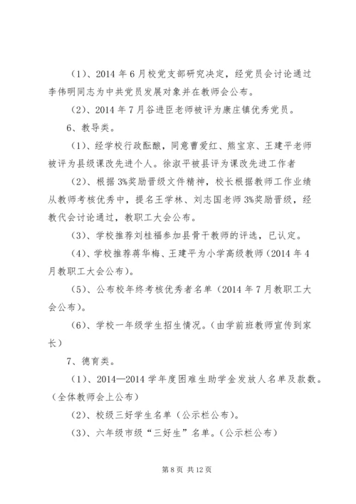 学校务公开自查报告.docx