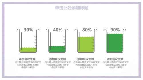 小清新商务工作汇报总结通用PPT模板