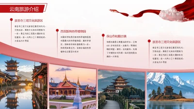 红色商务风多图图文页