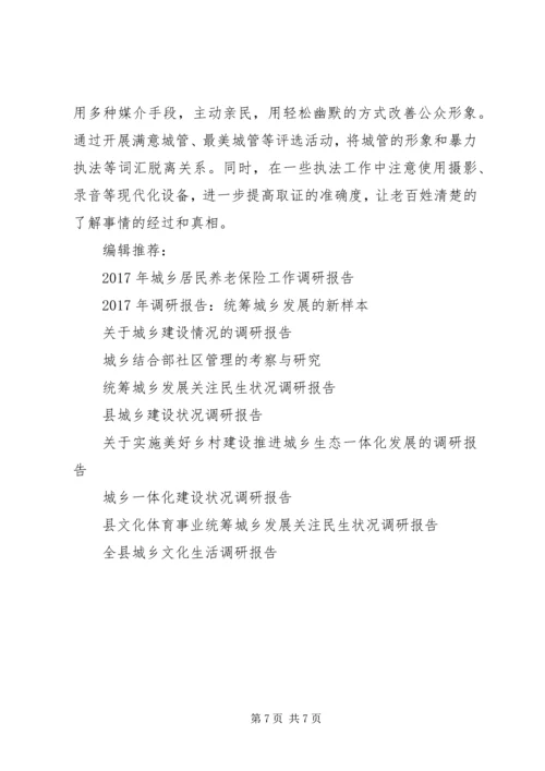 城乡管理运行情况的调研报告.docx