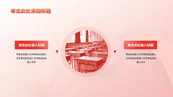 红色渐变主题团课教育培训PPT模板