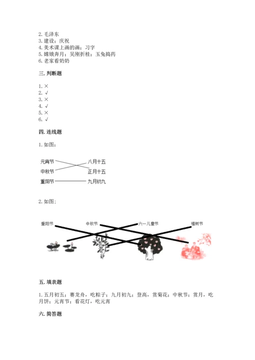 部编版二年级上册道德与法治期中测试卷附参考答案（b卷）.docx