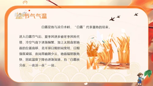 秋色白露节气，秋意浓通用PPT模板