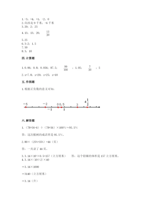 北京版六年级下册期末真题卷及参考答案【培优b卷】.docx