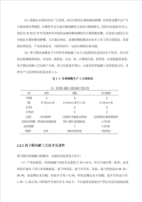 年产40万吨烧碱项目初步设计说明书