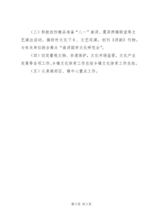 乡镇年度文化体育工作总结.docx