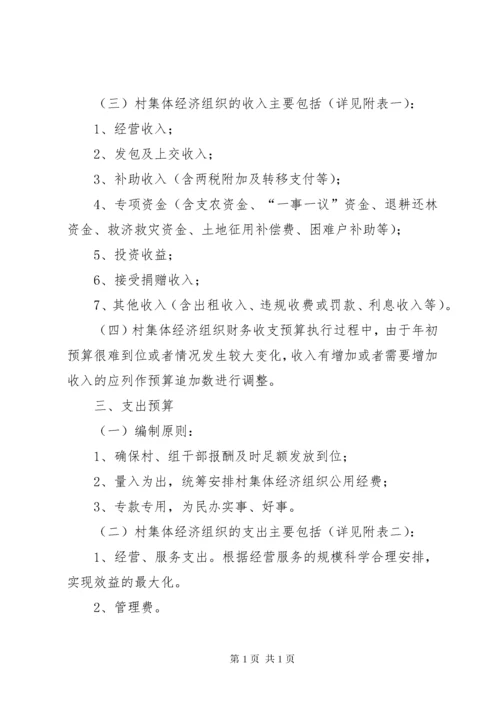 县村集体经济组织财务收支预决算制度 (2).docx