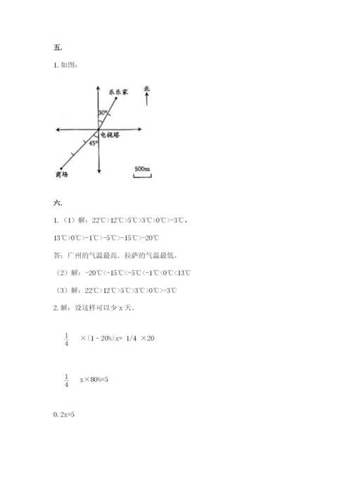 四川省【小升初】2023年小升初数学试卷【易错题】.docx