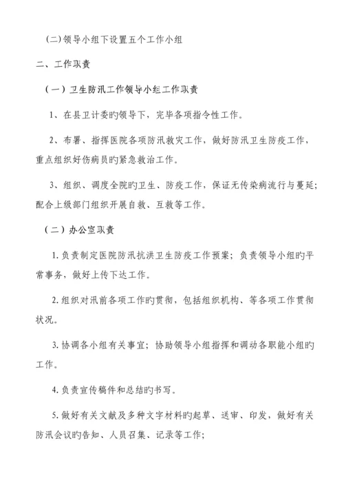 2023年正阳县人民医院汛期医疗工作应急预案.docx