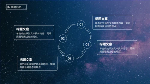 七夕星空风策划PPT模板