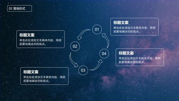 七夕星空风策划PPT模板