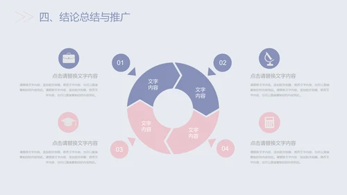 文艺渐变色毕业论文答辩通用PPT模板