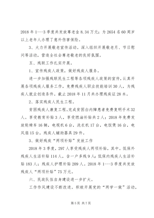 乡镇民政办某年度工作总结及某年度工作计划.docx