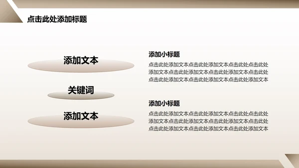 棕色几何简约风文献汇报毕业答辩PPT模板