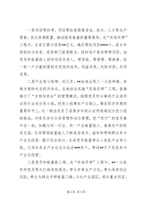 双培双带工作调研报告.docx