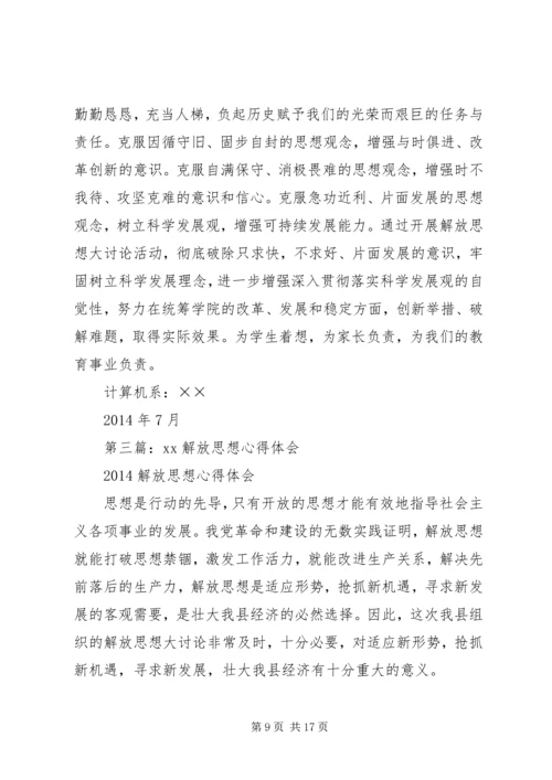 第一篇：解放思想心得体会.docx