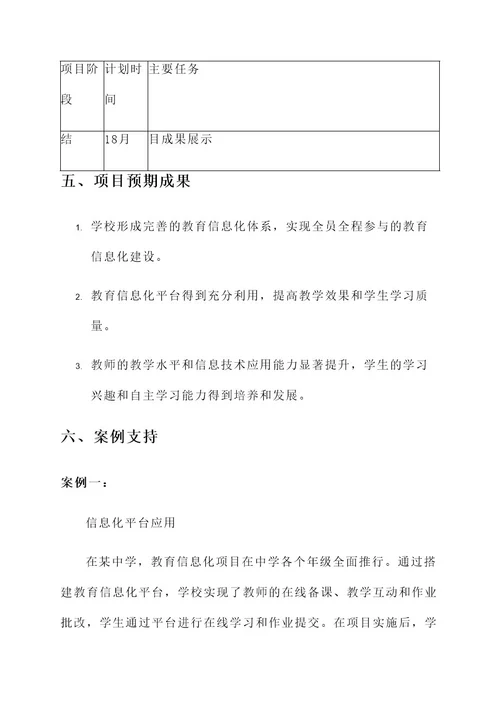 教育信息化项目延伸方案