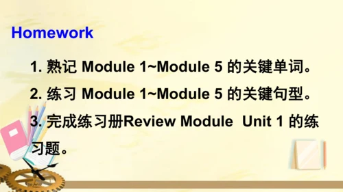 外研版（三起）三年级英语上册 Review Module Unit 1 上课课件（23张PPT ）