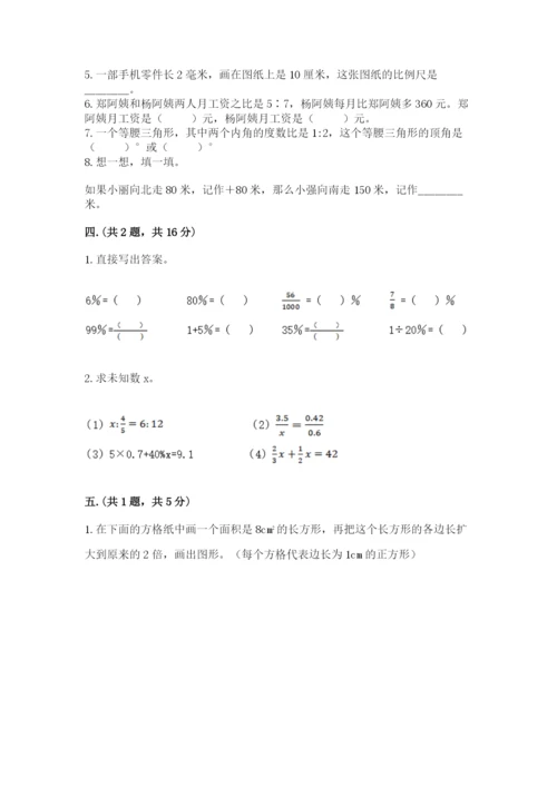 北京版数学小升初模拟试卷（精品）.docx