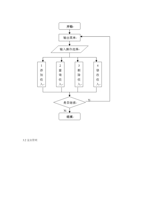 C语言优质课程设计家庭财务基础管理系统.docx