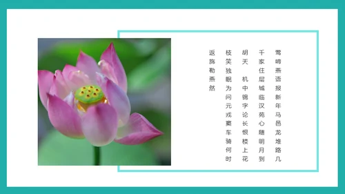 泛舟湖上通用PPT模板