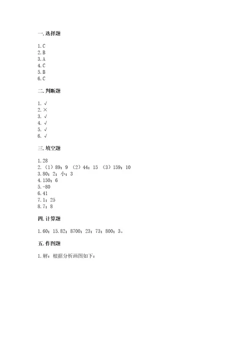 北师大版四年级上册数学期末测试卷带答案（能力提升）