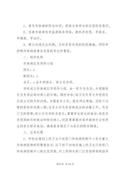 大坪小学传染病防控应急处理预案.docx