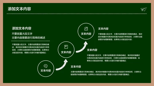 绿色简约黑板风教学课件通用PPT演示模板