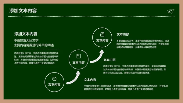 绿色简约黑板风教学课件通用PPT演示模板