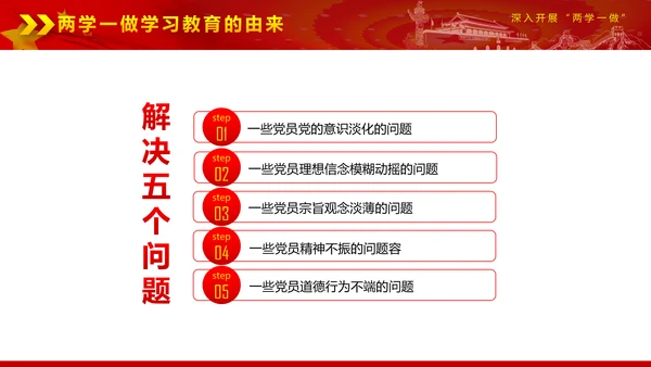 党政稳重大气两学一做动态PPT