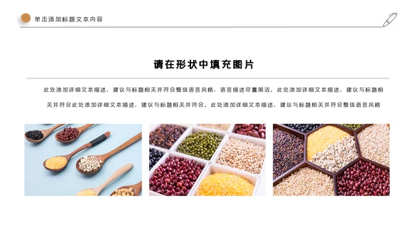 传统五谷杂粮健康养生美食农产品介绍PPT模板
