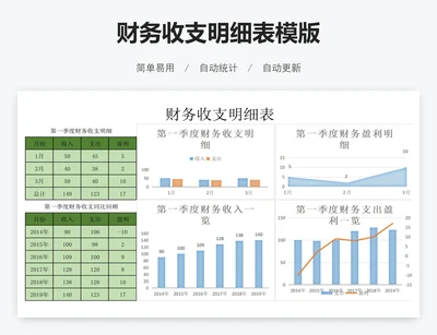 财务收支明细表模版
