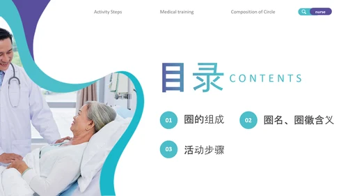 减少留置针穿刺次数商务蓝色PPT品管圈医疗质量管理品管圈