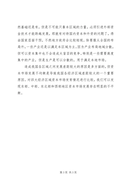 学习区域经济学的心得体会.docx