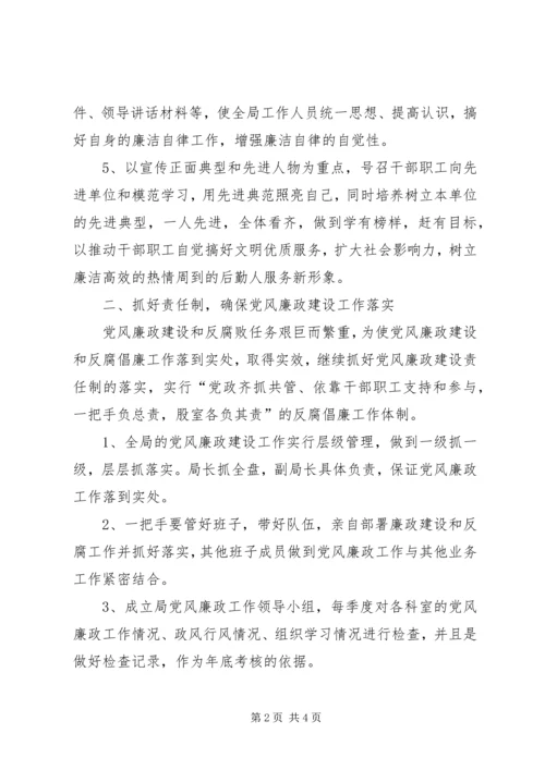 党风廉政建设和反腐倡廉工作计划.docx