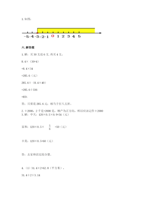 上虞市六年级下册数学期末测试卷及完整答案1套.docx