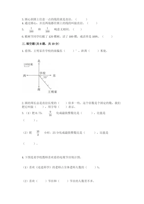 小学六年级数学上册期末卷带答案ab卷.docx