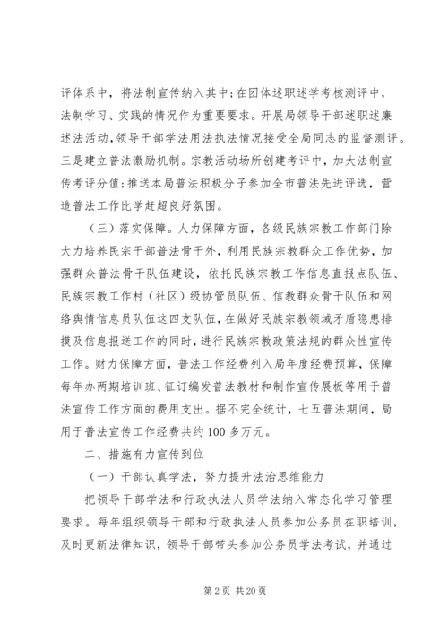 学校“七五”普法工作自查情况汇报编辑精选.docx