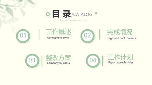 文艺绿色小清新纪念册电子相册动态PPT