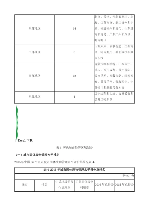 中国重点城市环境评价报告.docx