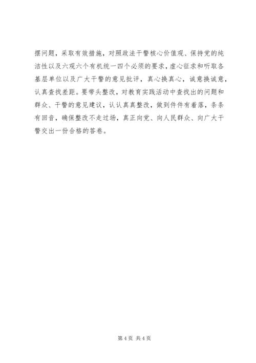 检察机关党员领导干部坚定理想信念牢记为民宗旨永葆共产党员纯洁性 (2).docx